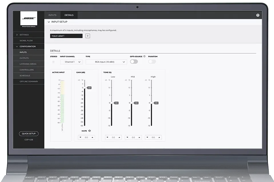 Bose Professional Configuration Utility Konfigurationssoftware