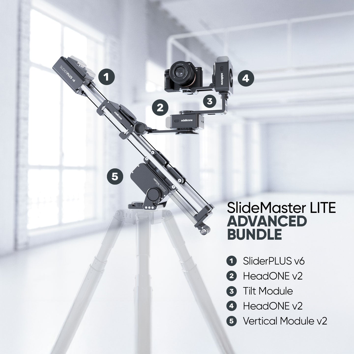 Edelkrone SlideMaster LITE Bundle Essentials Kameraslider
