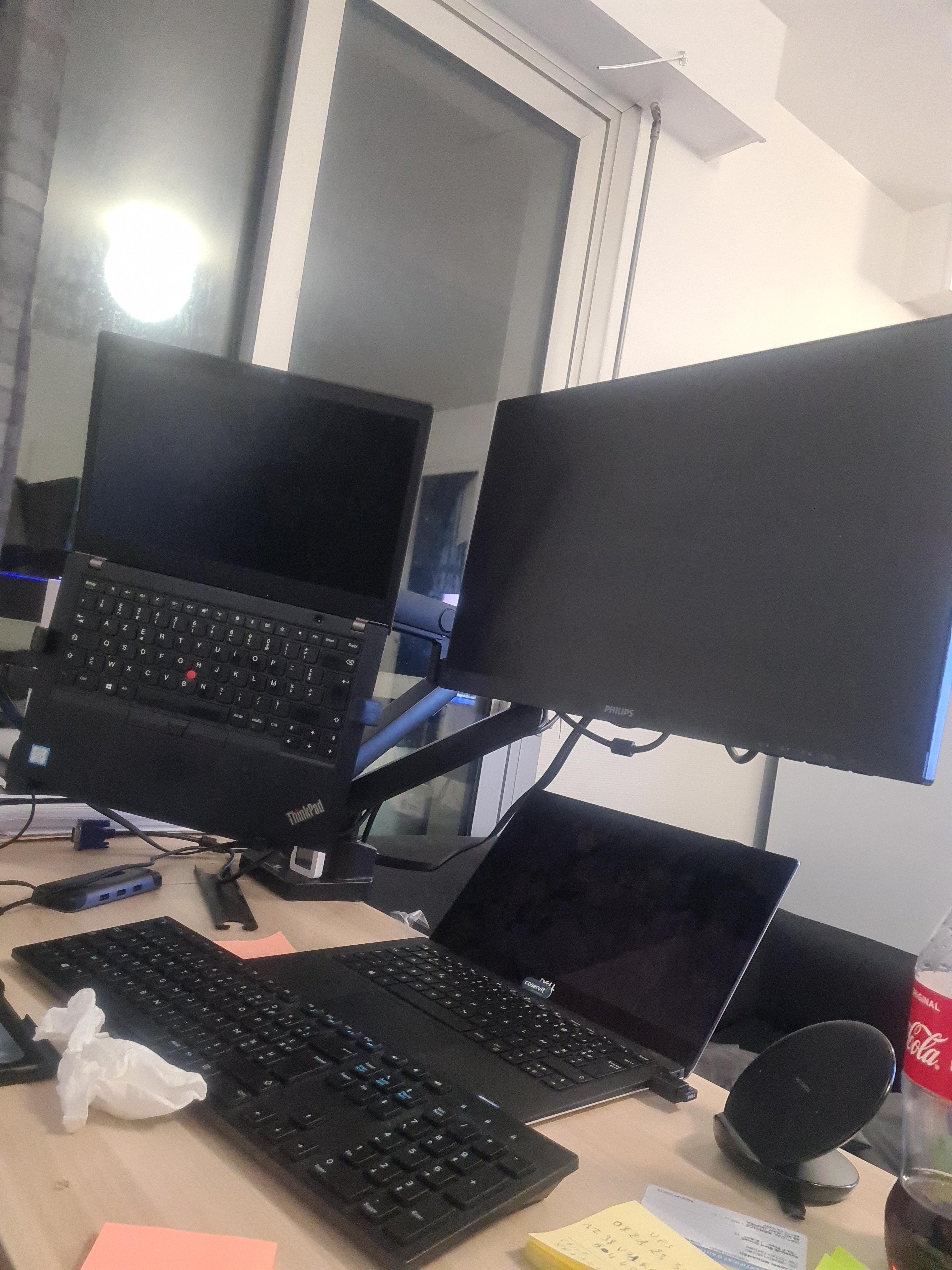 Maclean MC-813 Monitorarm Gasfeder Laptop 17-32 Zoll VESA