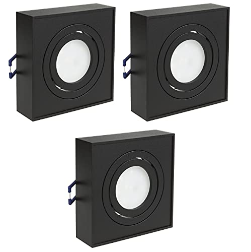Maclean Energy MCE464B LED Einbaustrahler GU10 3er schwarz