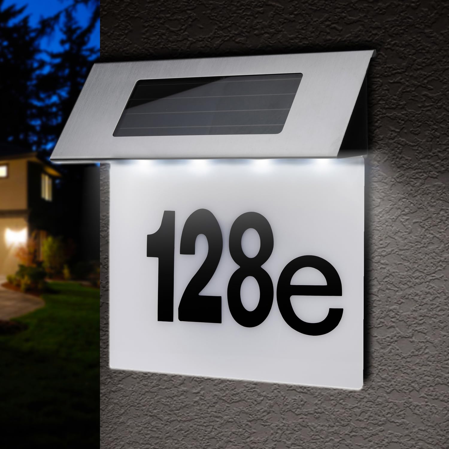 Maclean Energy MCE423 Solar Hausnummernleuchte 6000K IP44
