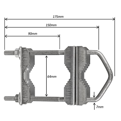 Maclean MCTV-921 Mastschelle Doppelschelle 64 mm