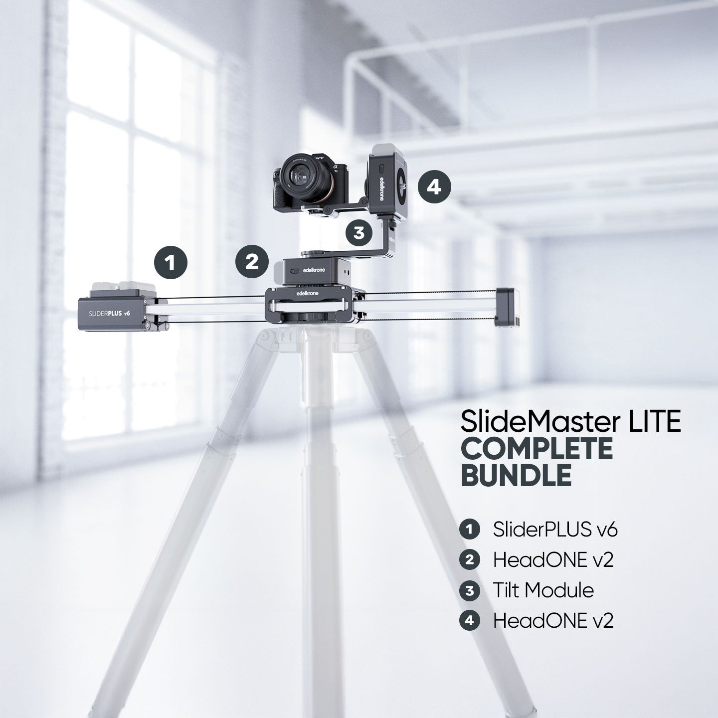 Edelkrone SlideMaster LITE Bundle Essentials Kameraslider