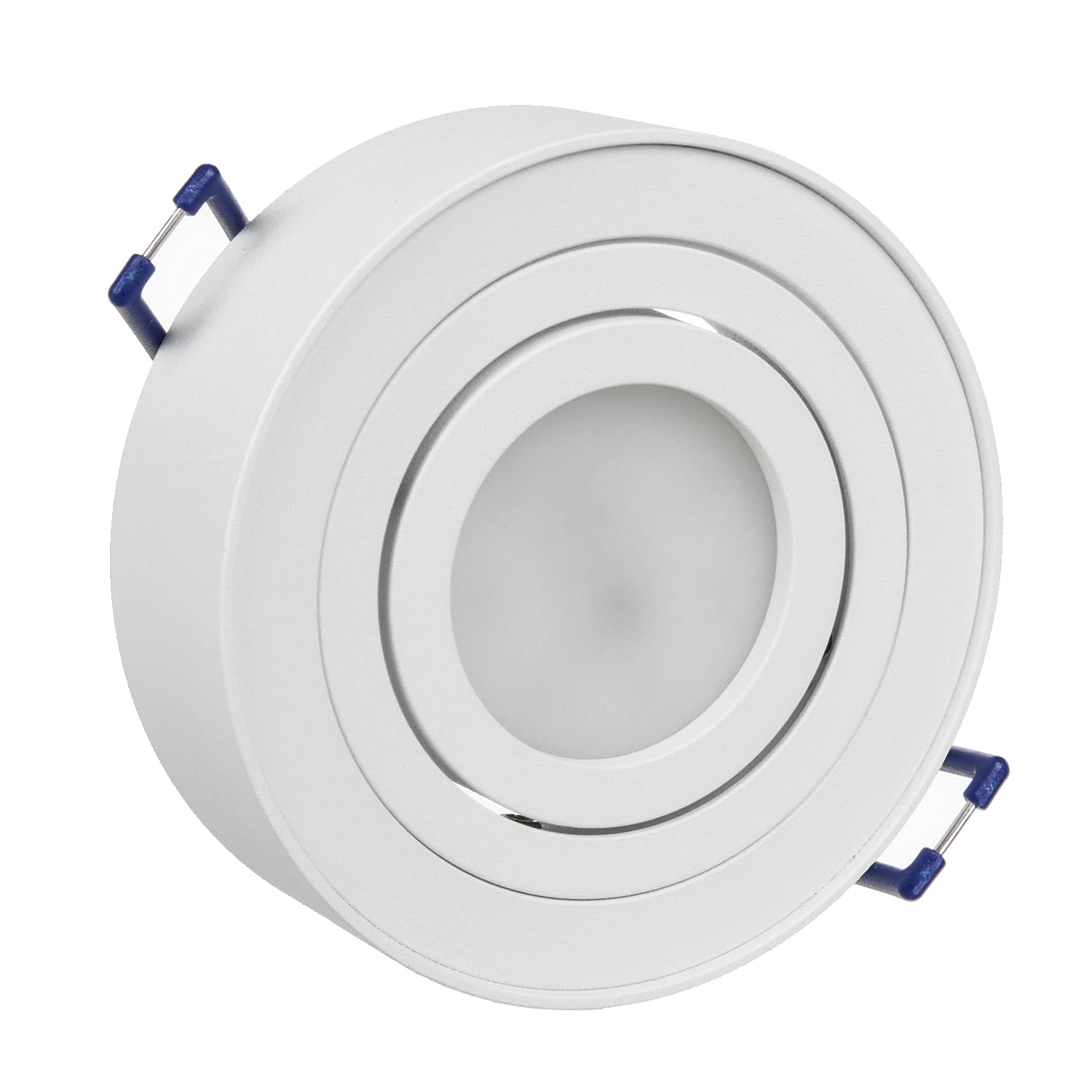 Maclean Energy MCE462W Einbaurahmen GU10 rund weiß schwenkbar
