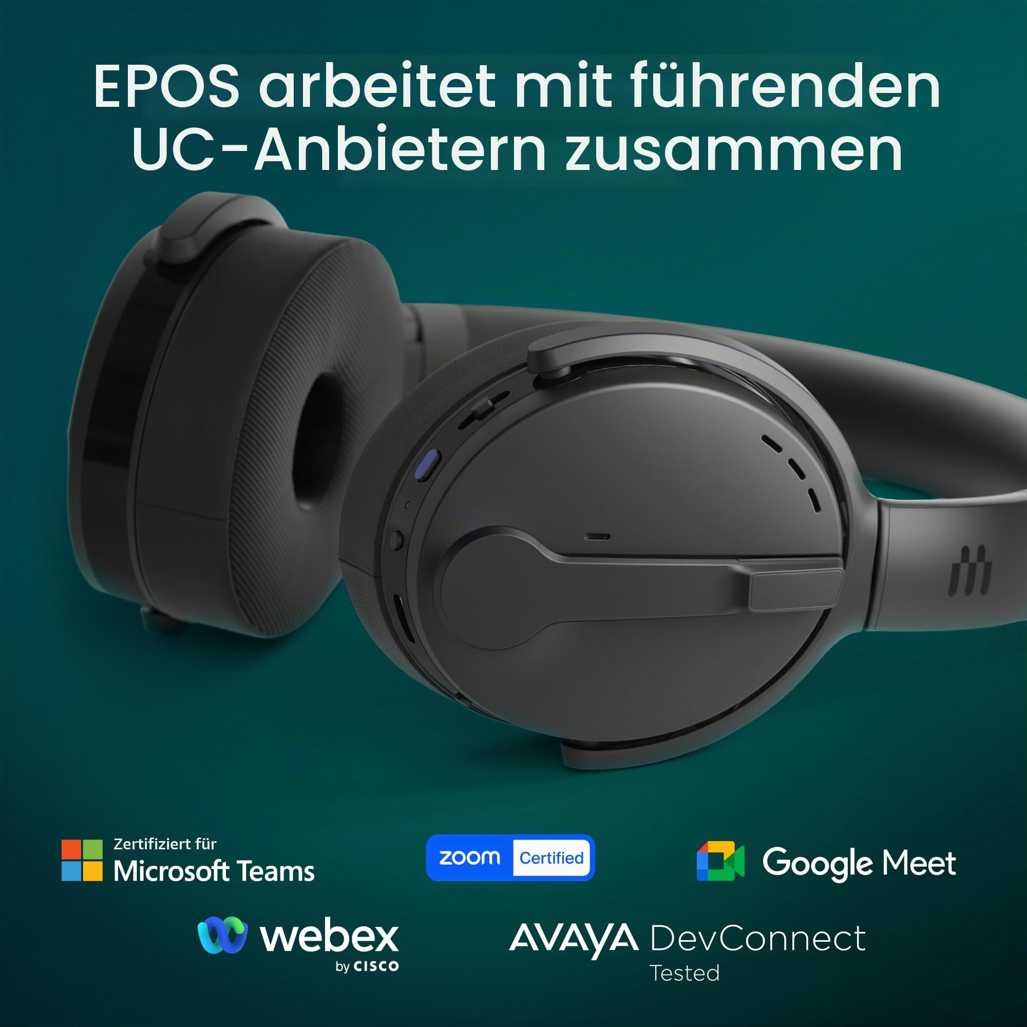 EPOS ADAPT 560 II Bluetooth Headset ANC UC 46h Multi-Point