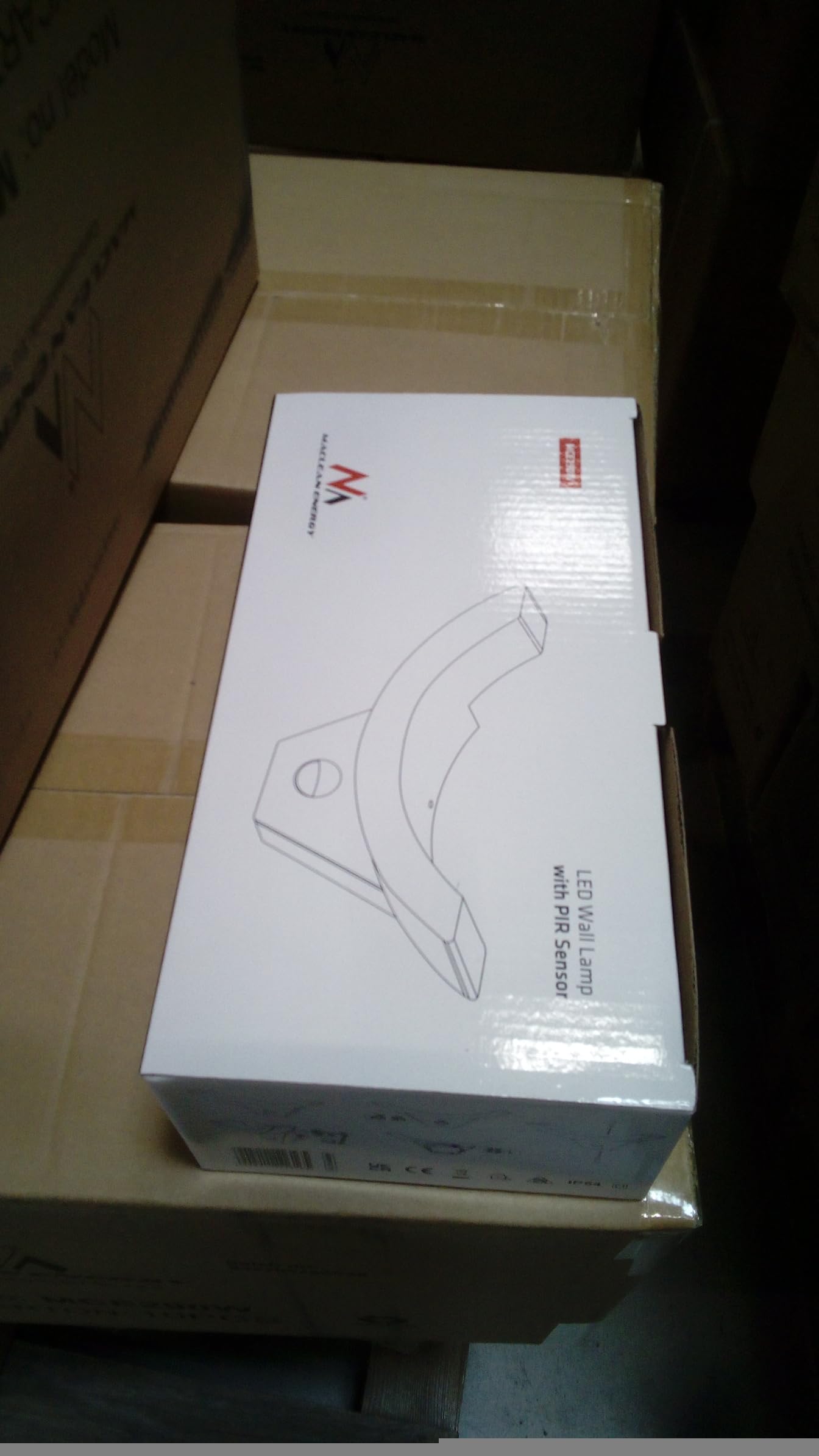 Maclean Energy MCE290 LED Lampe Bewegungsmelder Weiß IP54