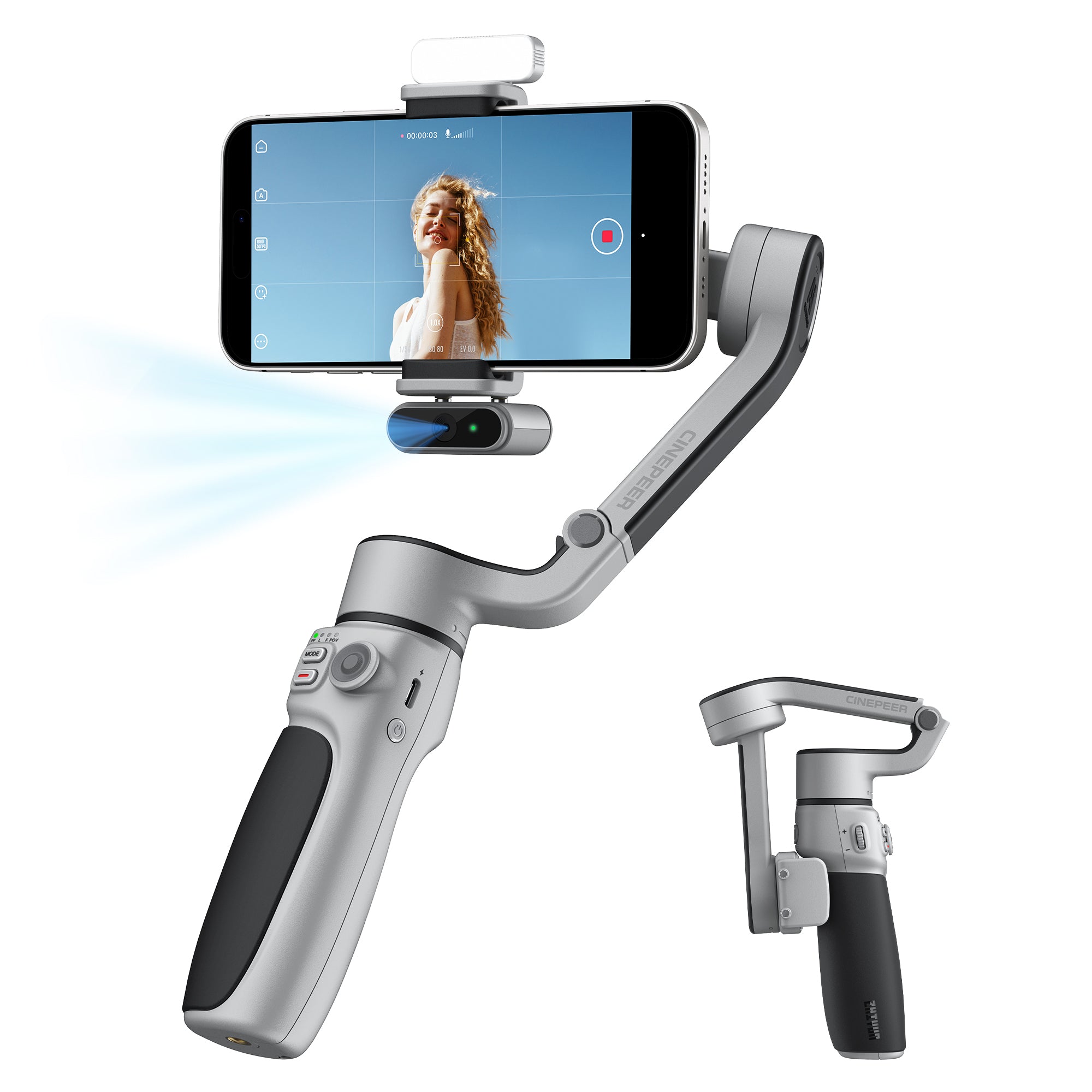 Zhiyun Cinepeer CQ5 Combo Handy Gimbal AI-Tracking Gebraucht