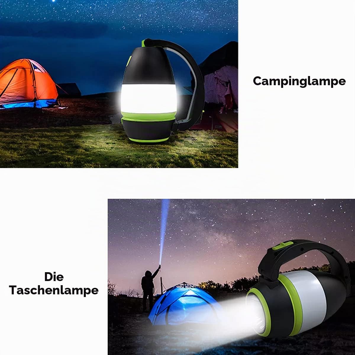 Maclean Energy MCE298 LED-Lampe Camping 1500mAh kaltweiß