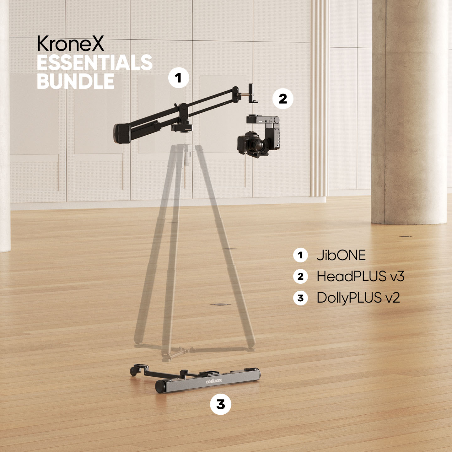 Edelkrone Krone X Bundle JibONE v3 Essentials 6-Achsen