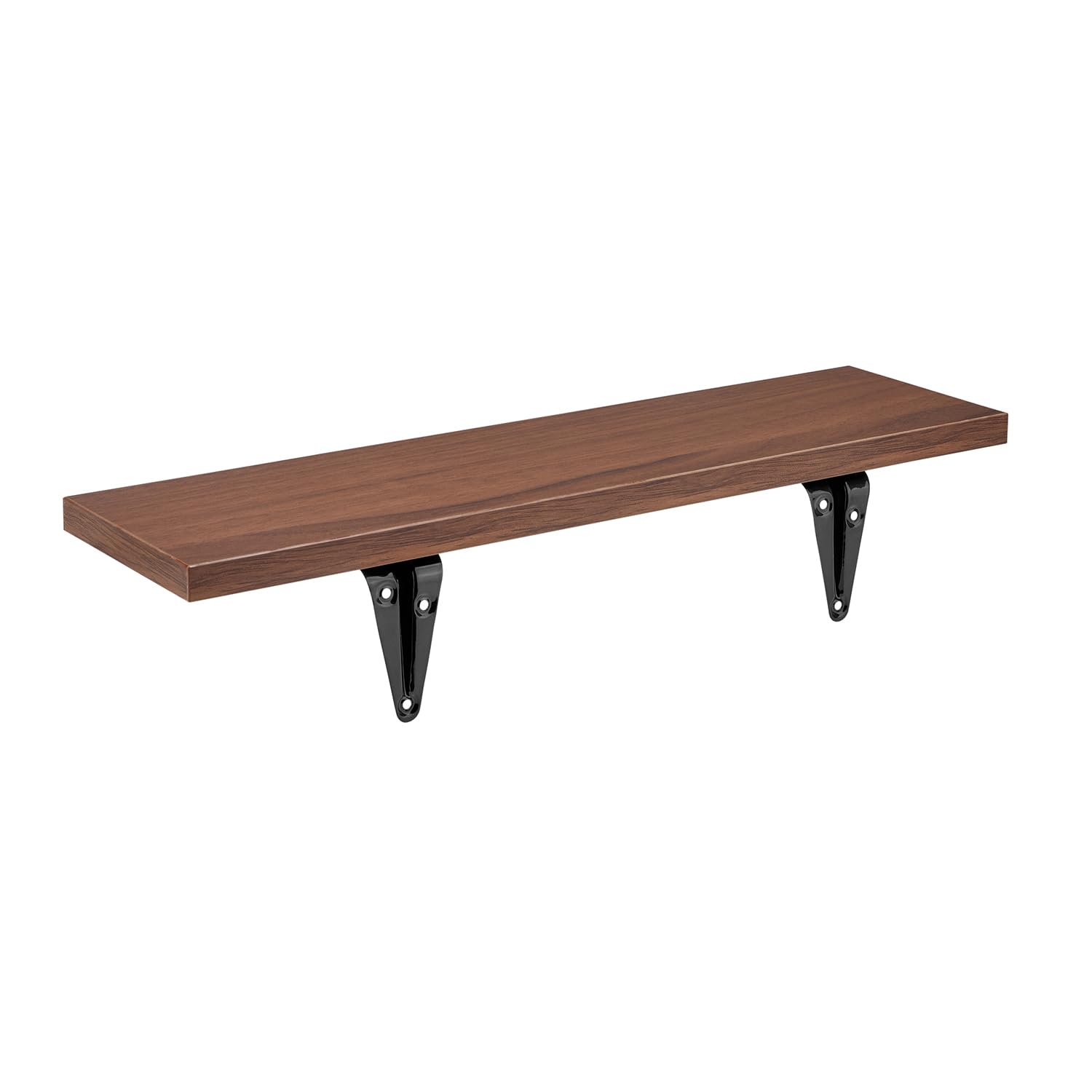 Maclean Brackets MC-331 Wandregal 6er Set Nussbaum 8kg