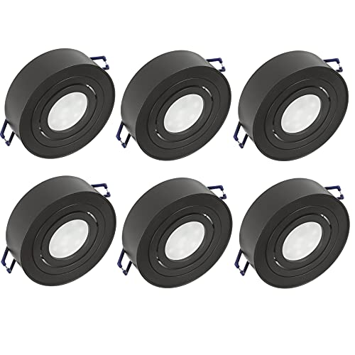Maclean Energy MCE462B Einbaustrahler 6er Set schwarz warmweiß