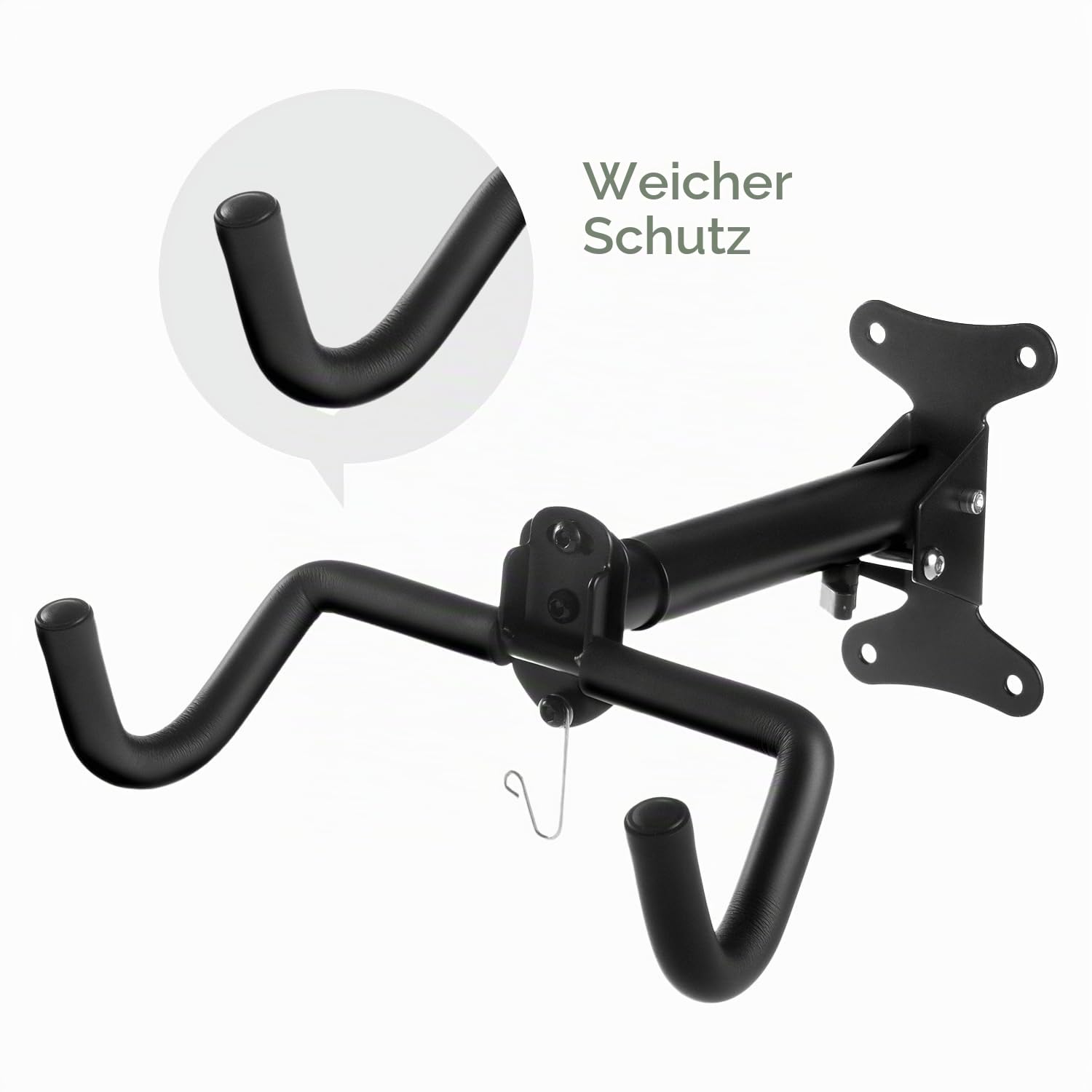 Maclean Brackets Fahrrad Wandhalterung 30 kg 1 Stück Klappbar