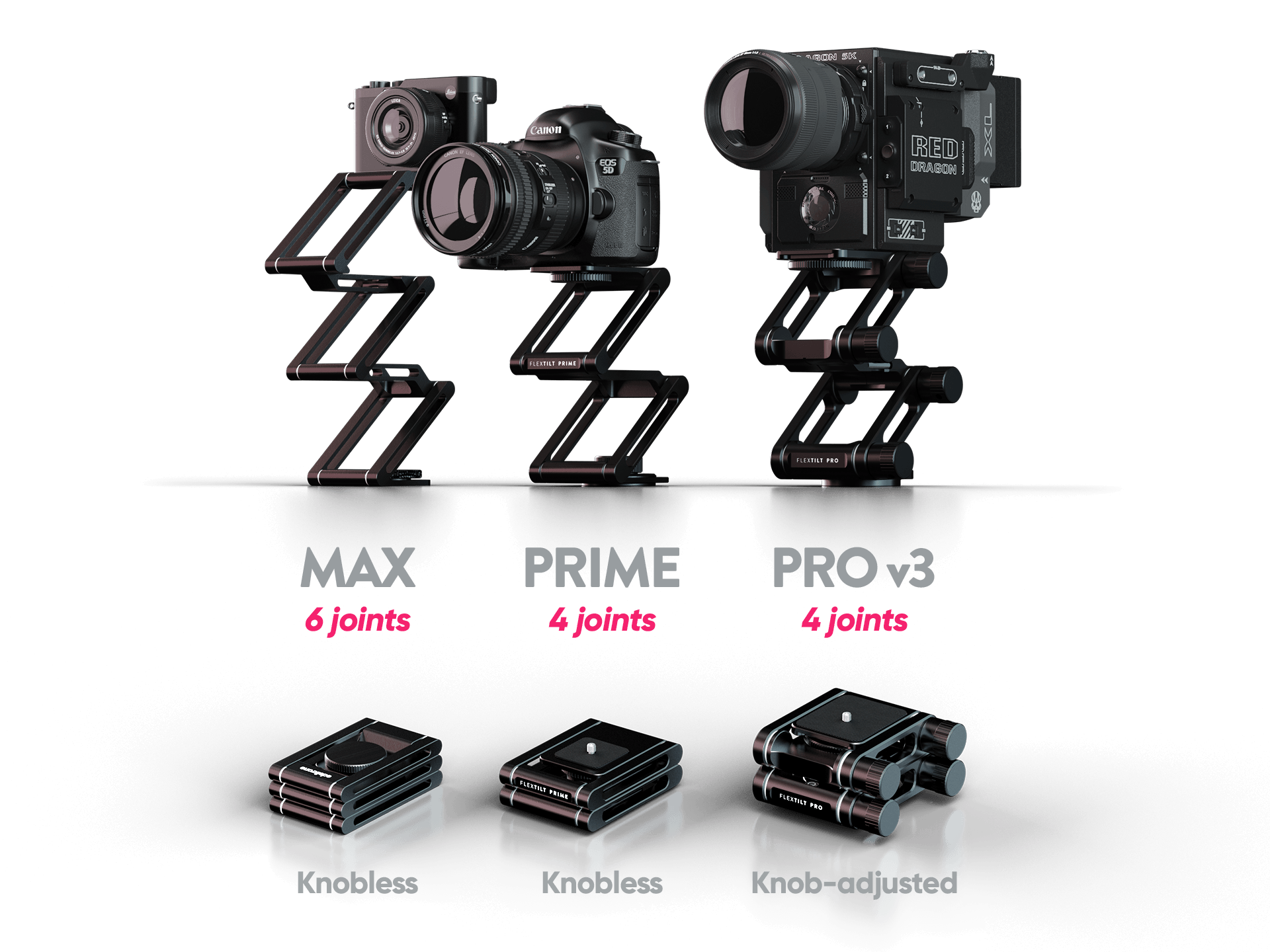 Edelkrone FlexTILT MAX Stativkopf Kompaktstativ
