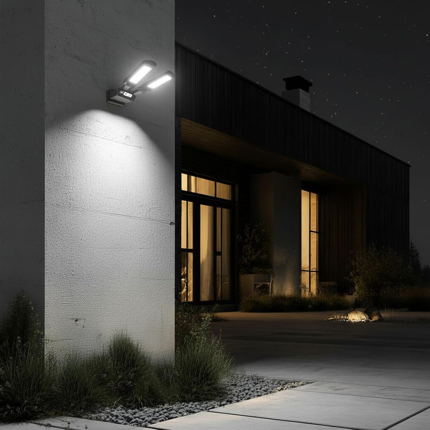Maclean Energy MCE447 Solar Straßenlampe 2x450lm IP54