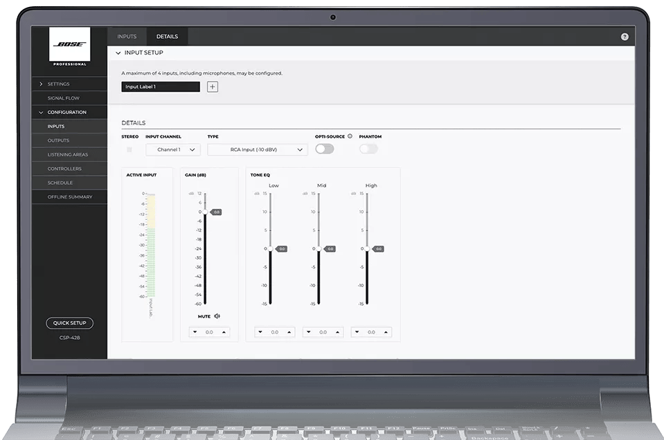 Bose Professional Configuration Utility Konfigurationssoftware