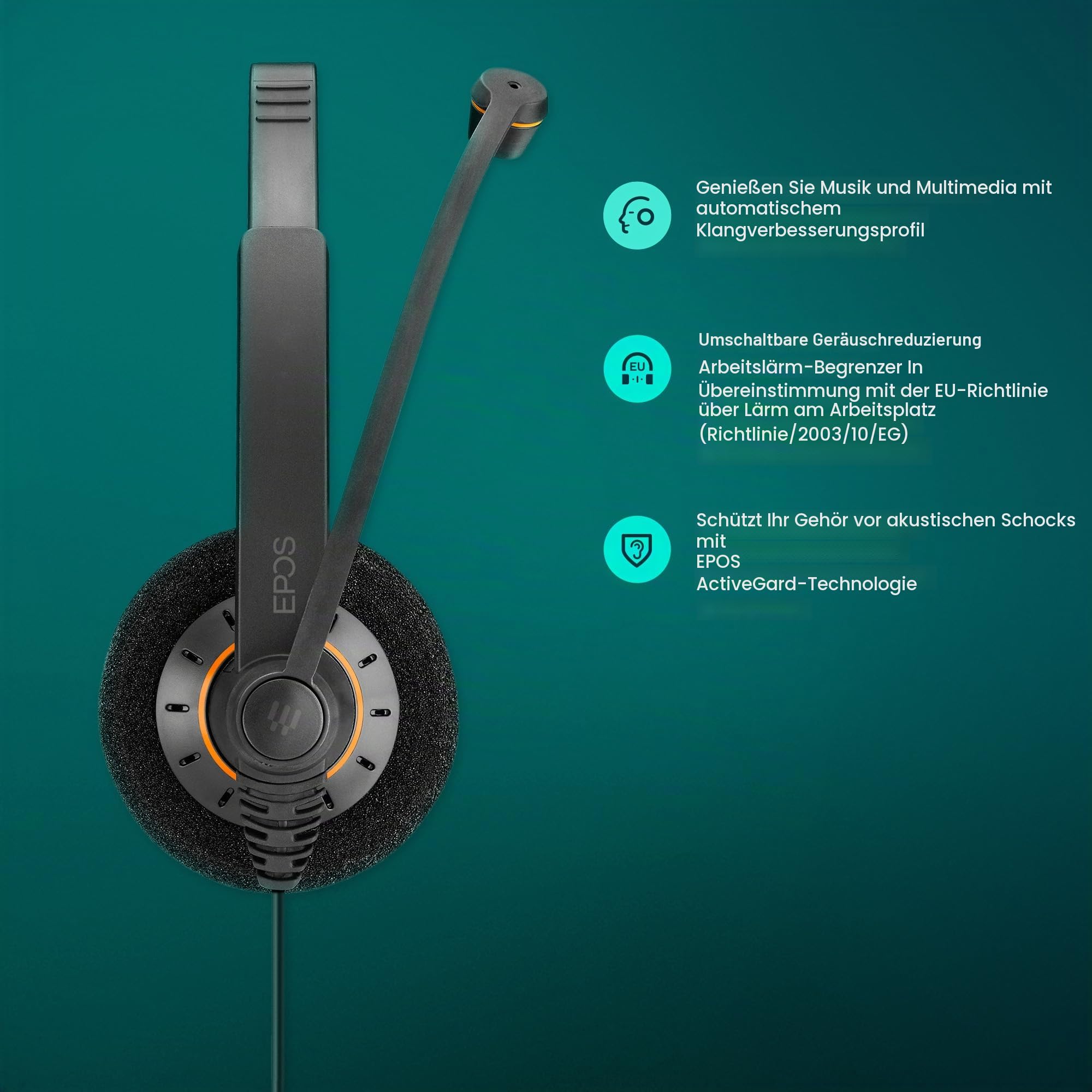 EPOS-Sennheiser IMPACT SC60 Headset USB binaural schwarz