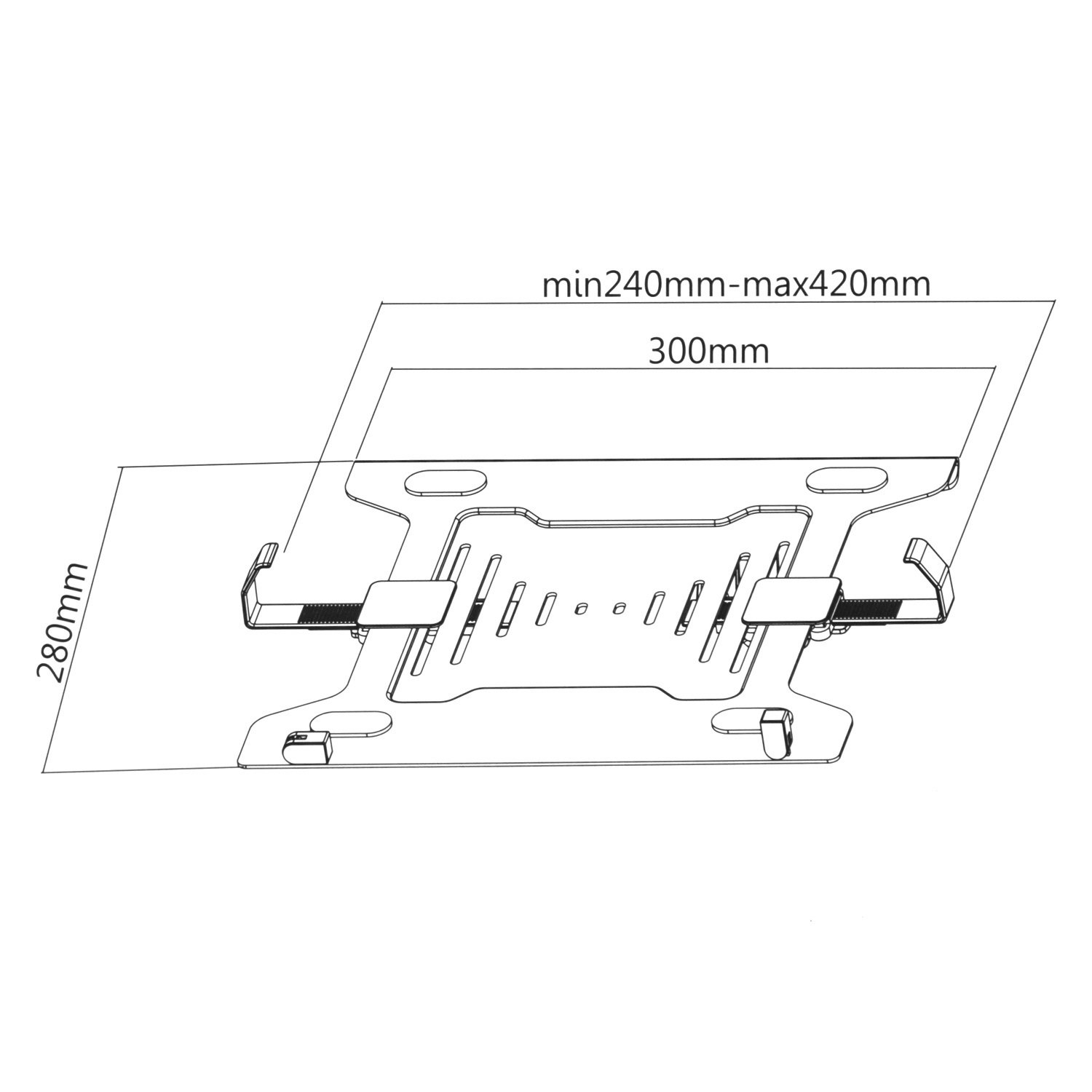 Maclean Brackets MC-764 Laptop Halterung VESA 4,5 kg