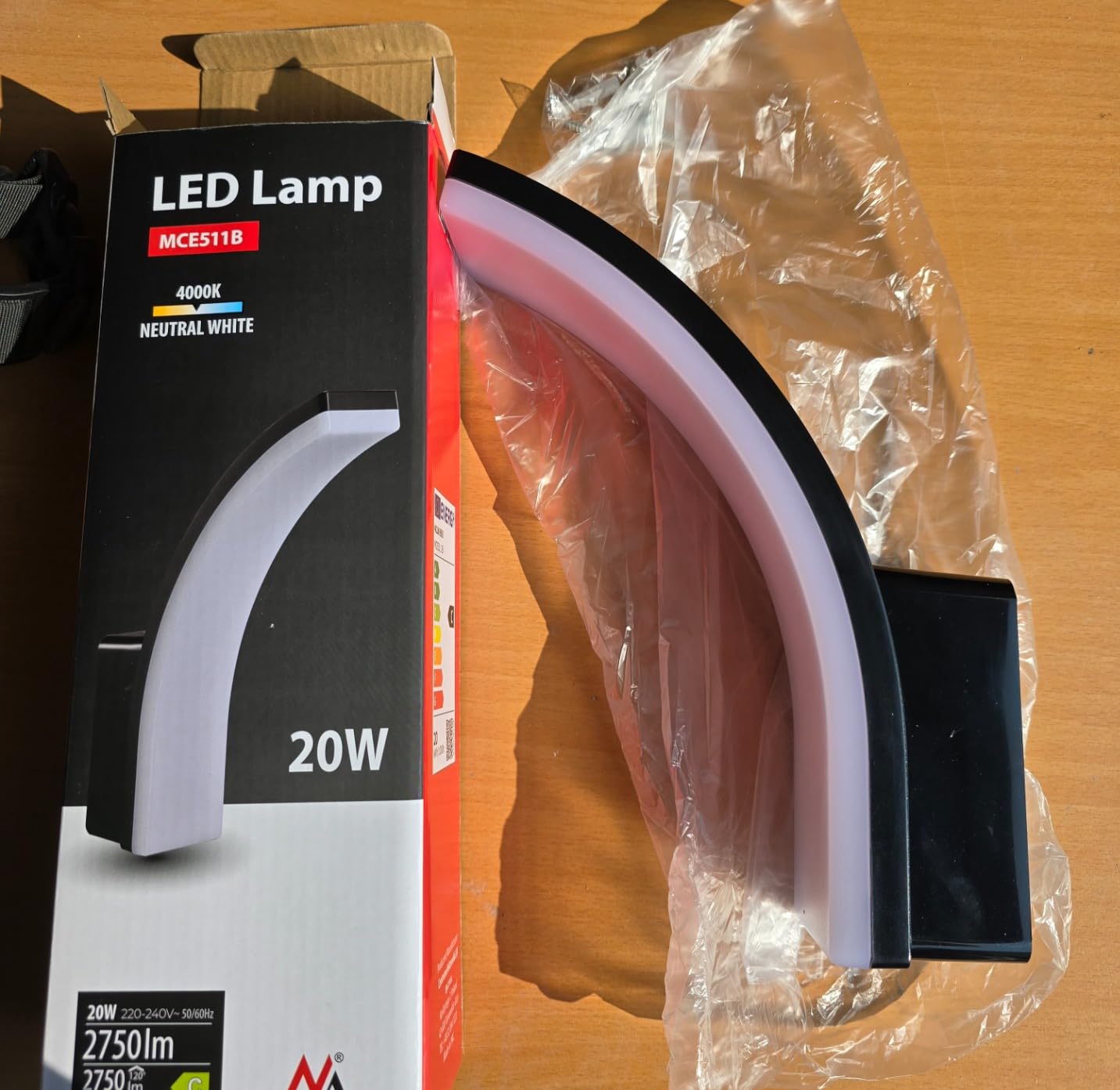 Maclean Energy MCE511 LED Wandleuchte 20W grau