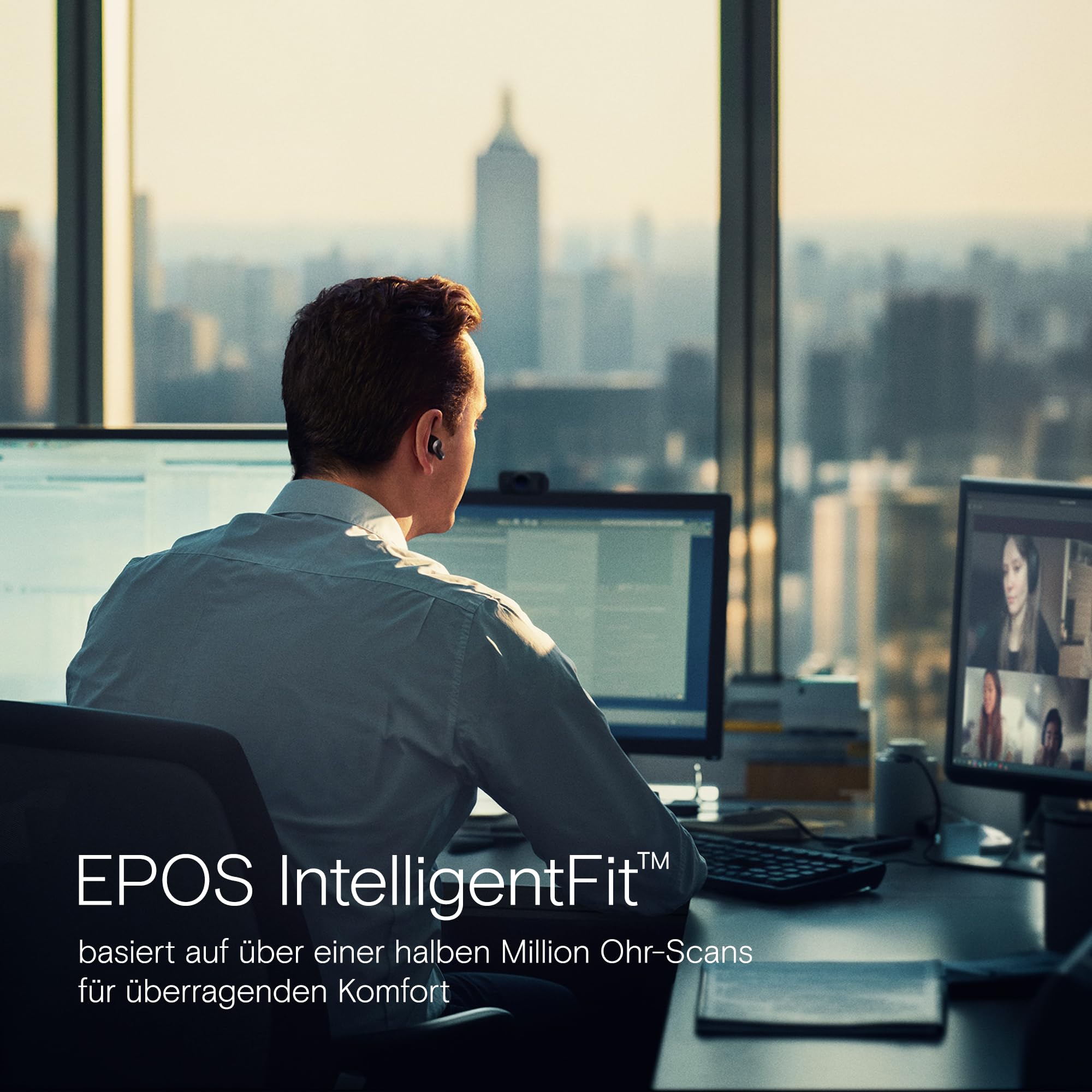 EPOS ADAPT E1 In-Ear-Kopfhörer ANC Schwarz USB-C Teams