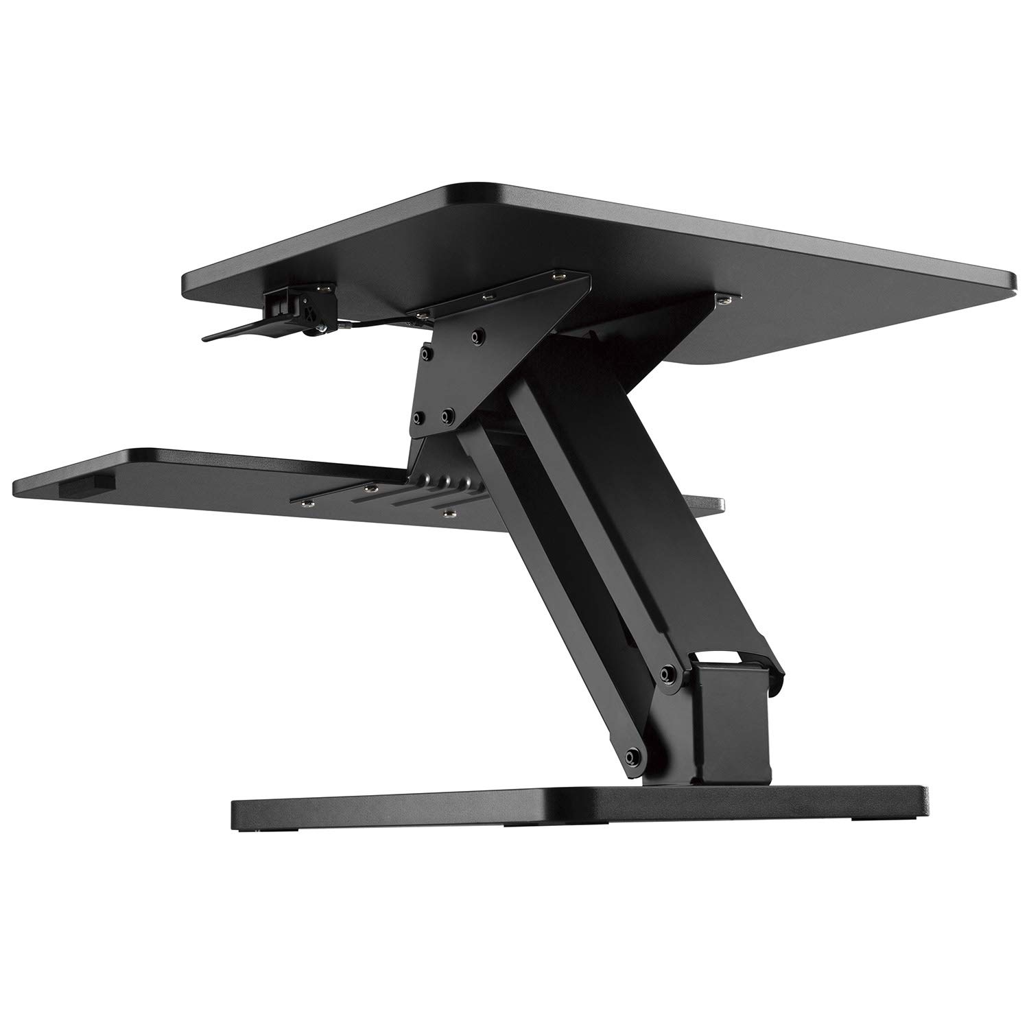 Maclean MC-882 Schreibtischaufsatz Sitz-Steh schwarz Gasfeder
