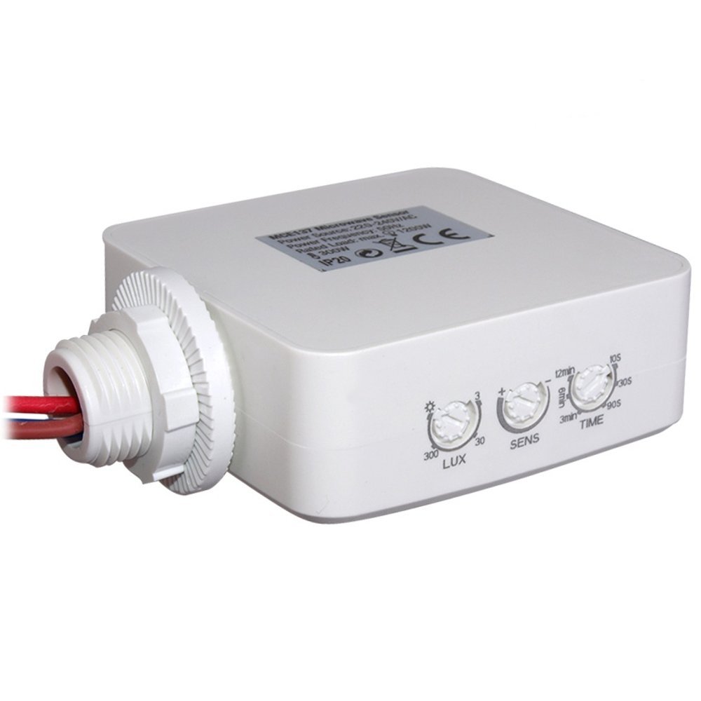 Maclean MCE137 Mikrowellen-Bewegungsmelder 360° 1200W Decke