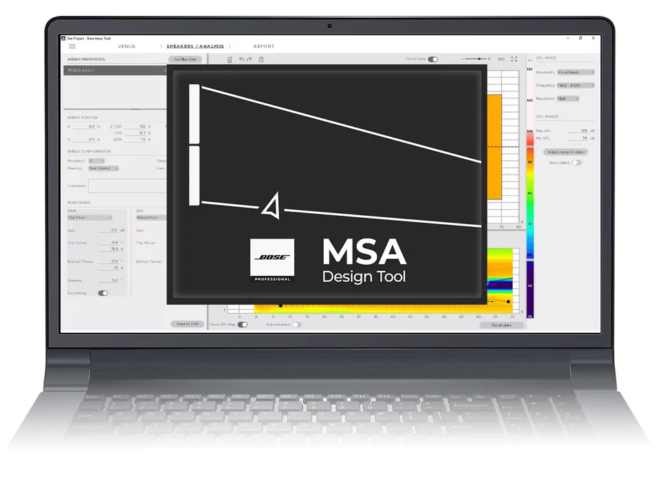 Bose MSA Design Tool Planungssoftware Audio-Planung