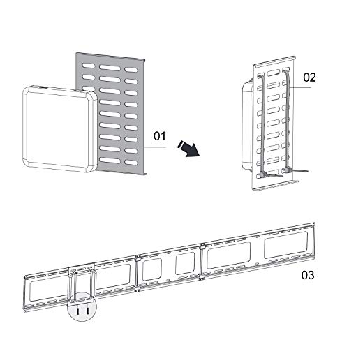 Maclean Brackets MC-802 Mini-PC Halterung VESA Stahl