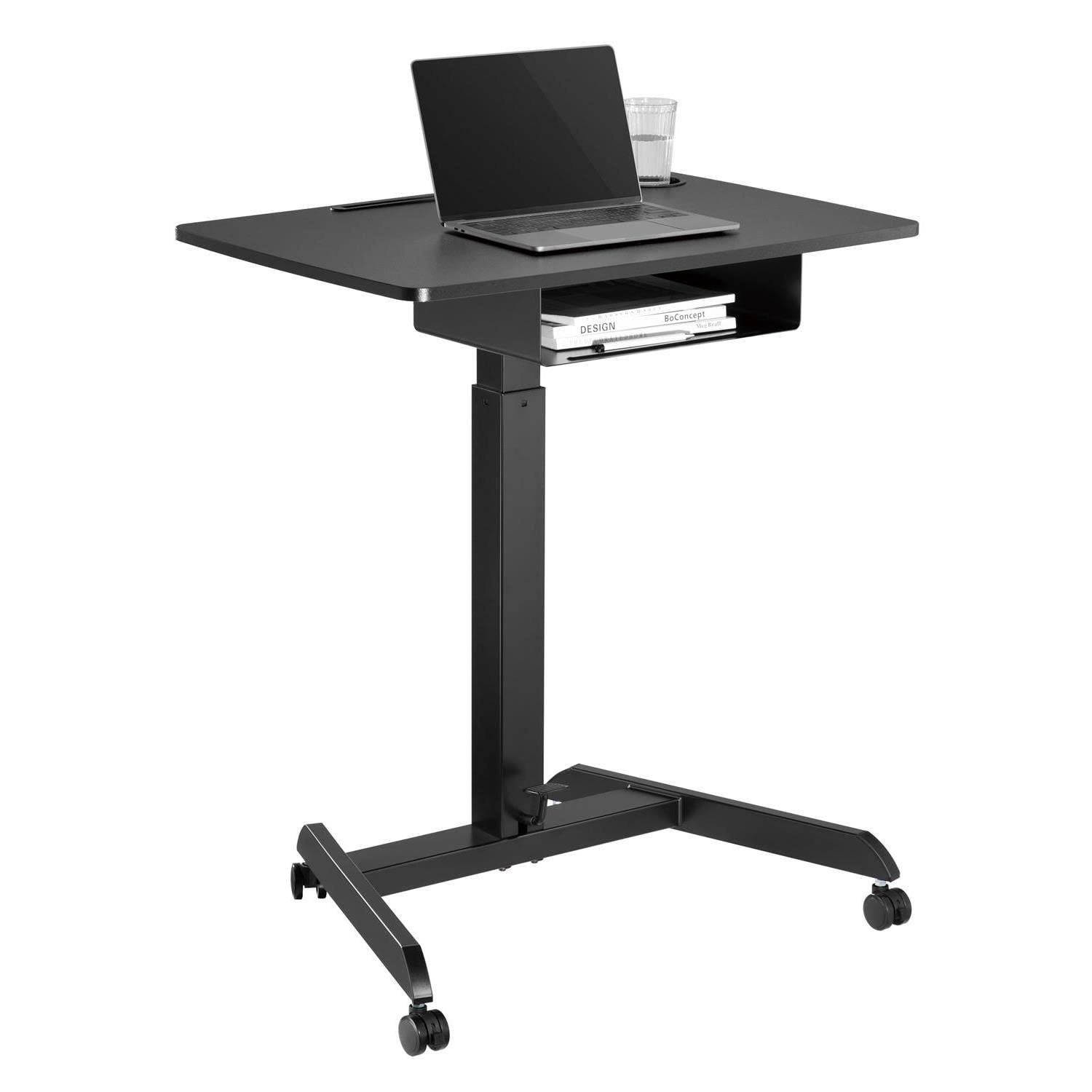 Maclean MC-903 Laptoptisch höhenverstellbar Rollen Schwarz 8kg