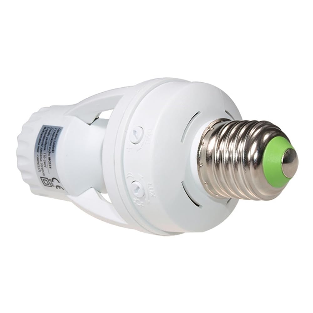 Maclean Energy MCE24 Lampenfassung E27 360° PIR weiß