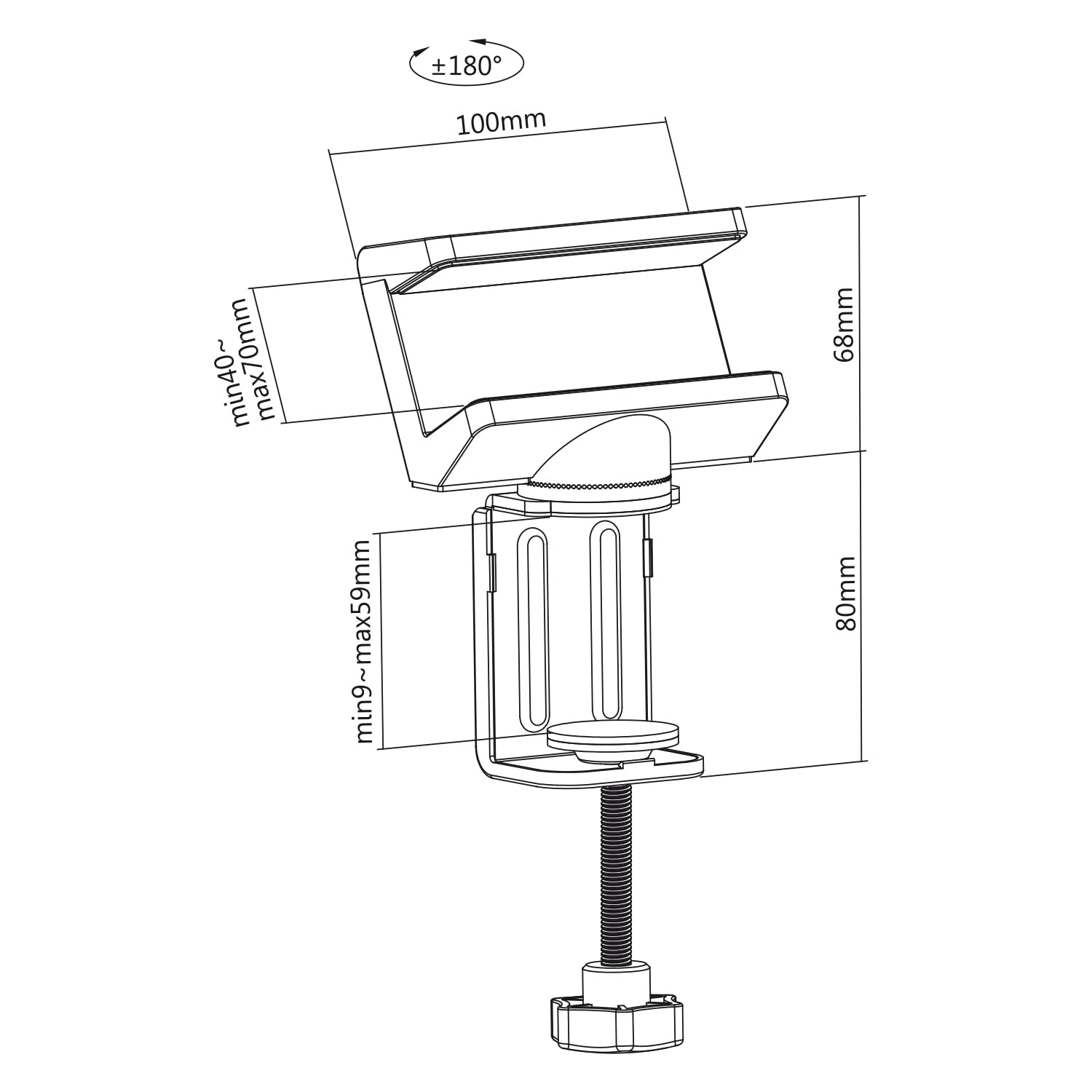 Maclean Energy MC-470 Steckdosenleisten-Halter weiß drehbar