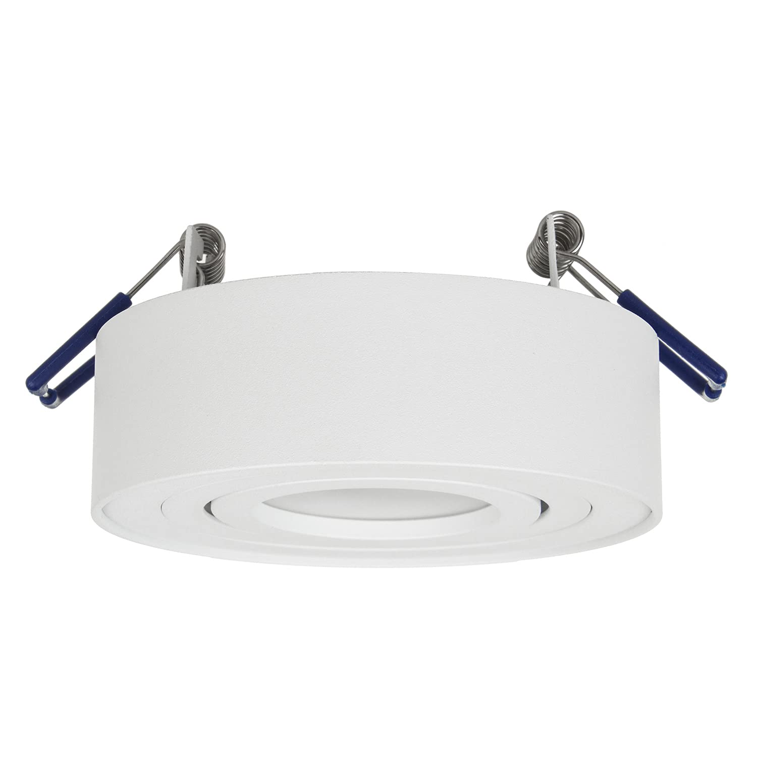 Maclean Energy MCE462W Einbaurahmen GU10 rund weiß schwenkbar