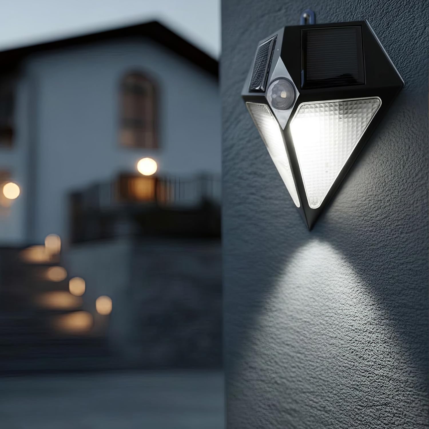 Maclean MCE168 Solarlampe Außen mit Bewegungsmelder IP65