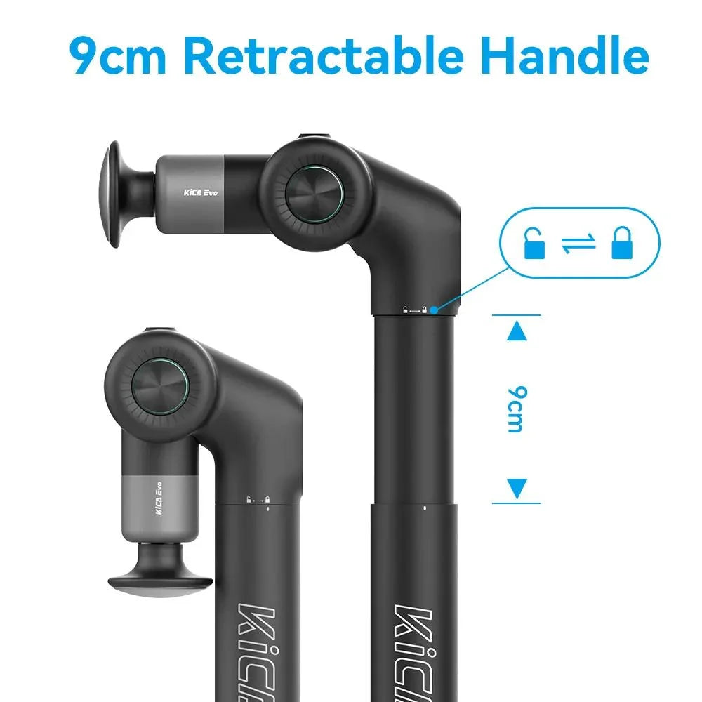 KiCA EVO Massagepistole klappbar 6 Köpfe 6 Stufen