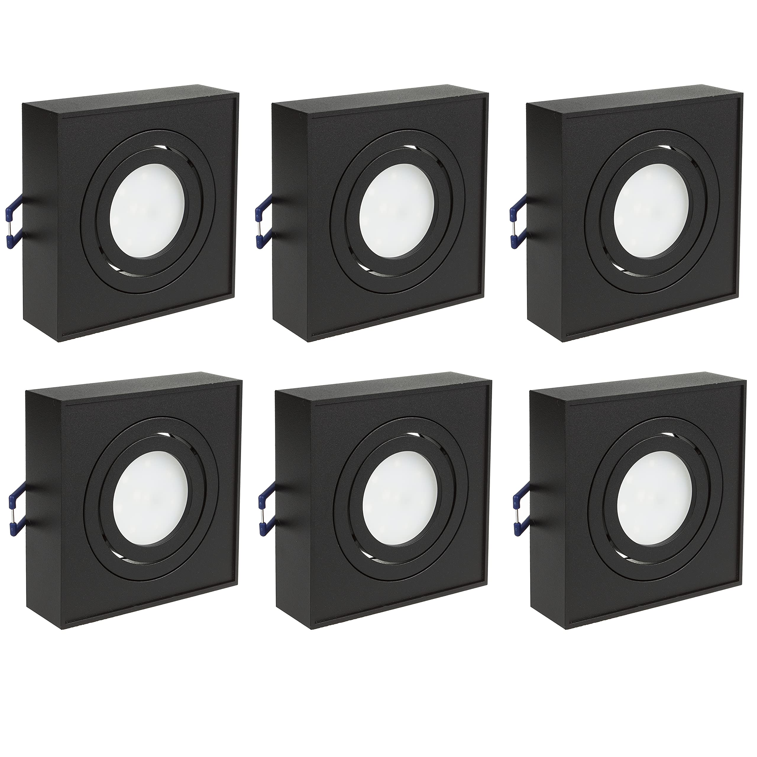 Maclean Energy MCE464B LED Einbaustrahler GU10 6er schwarz