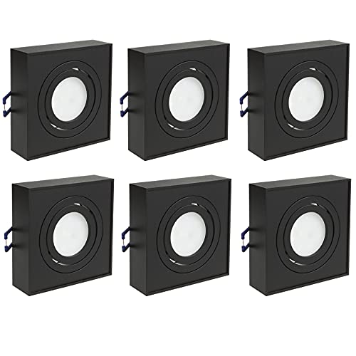Maclean Energy MCE464B LED Einbaustrahler GU10 6er schwarz