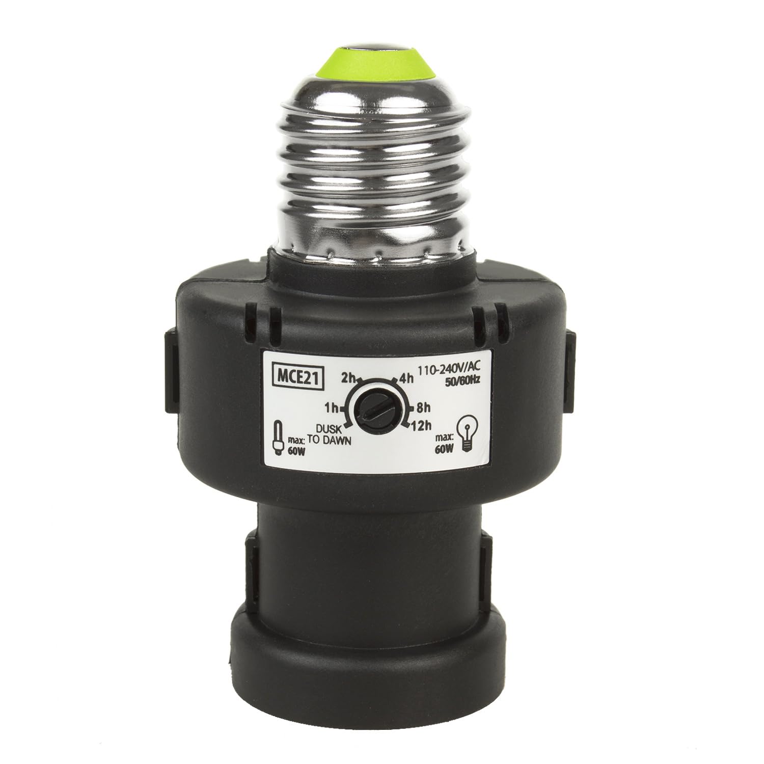Maclean MCE21B E27 Lampenfassung Dämmerungssensor Timer