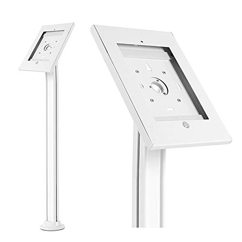 Maclean MC-678 Bodenständer Tablet Halter weiß abschließbar