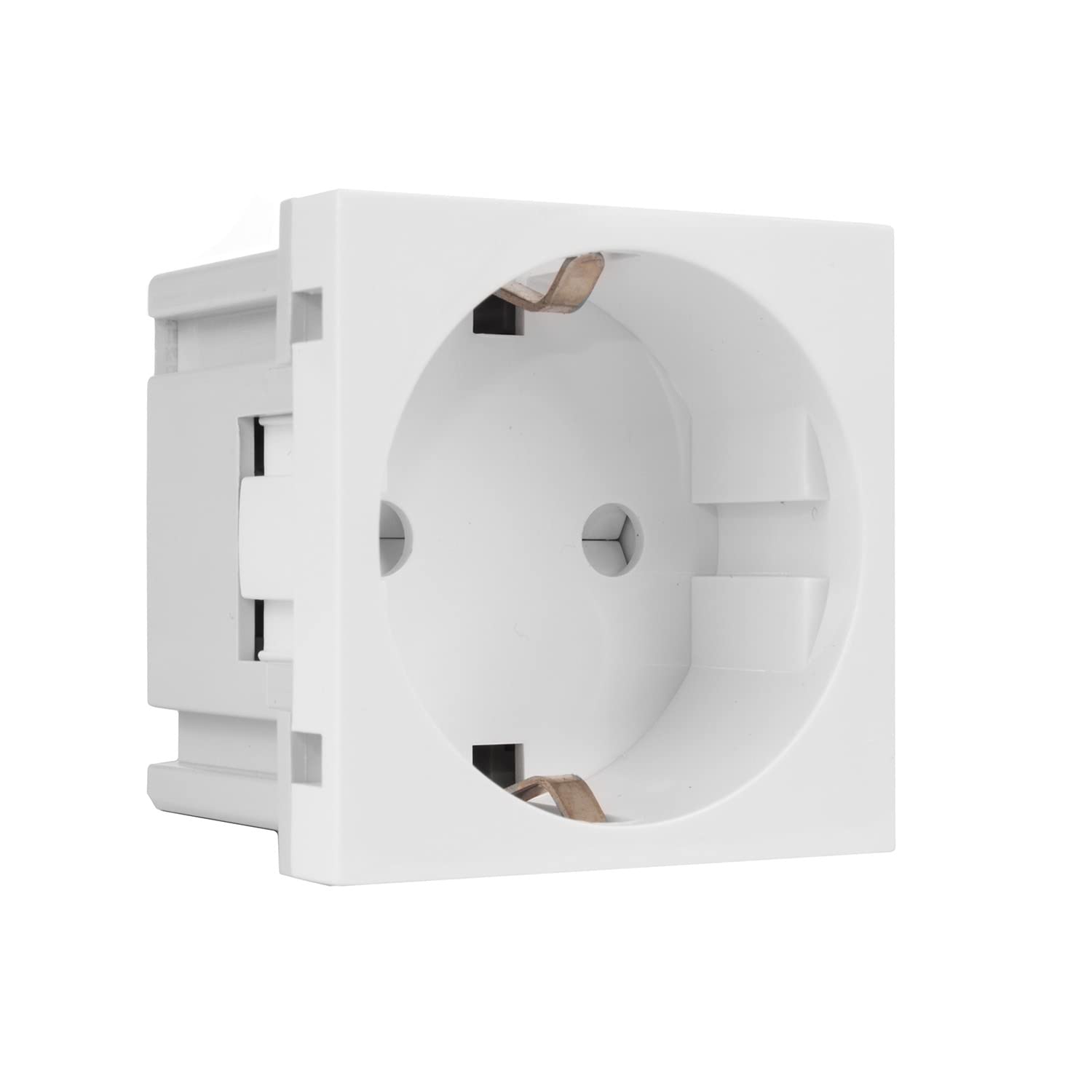 Maclean Energy MCE719W+MCE730W Schuko Steckdose Weiß Glas