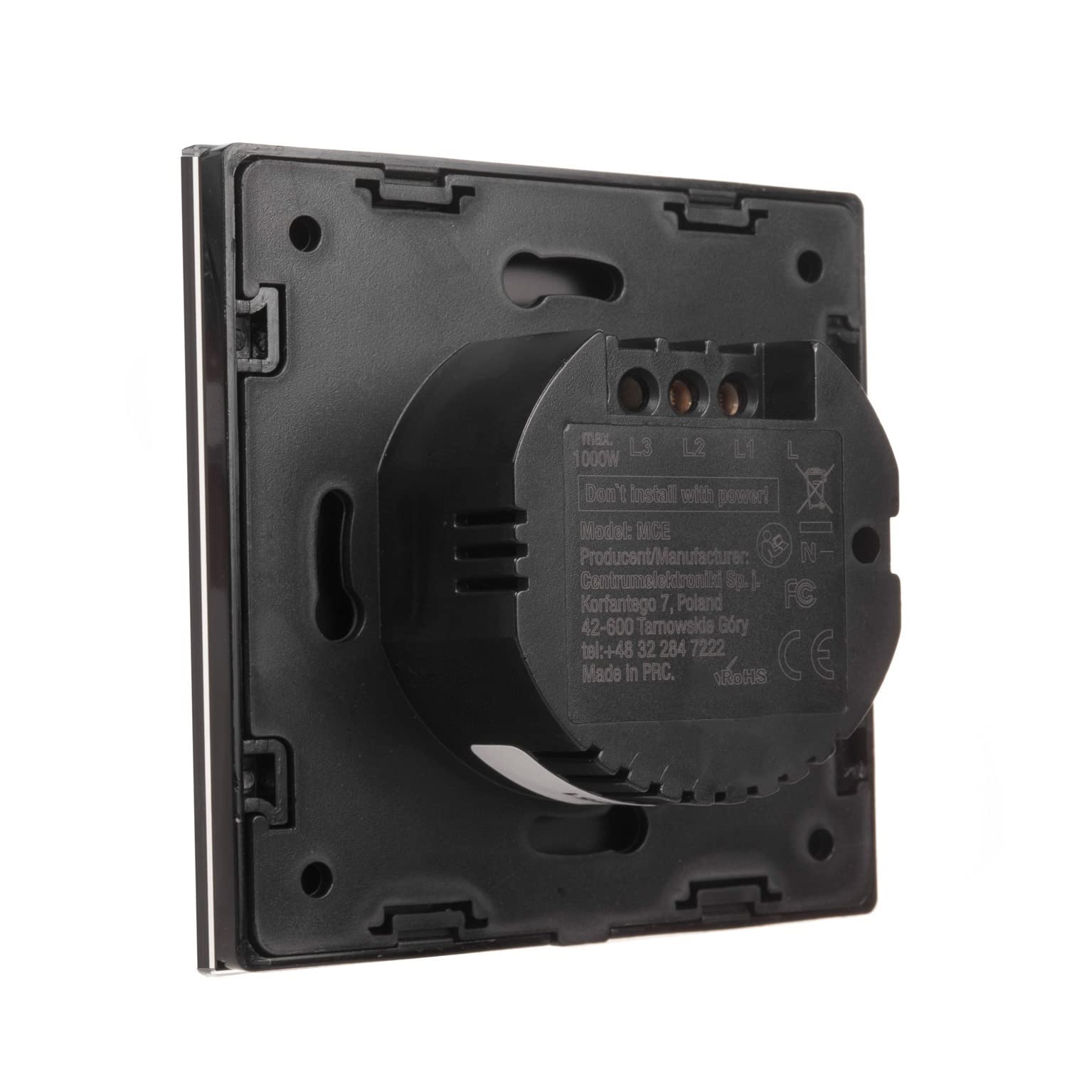 Maclean Energy MCE714W WLAN-Lichtschalter 2-fach weiß rund