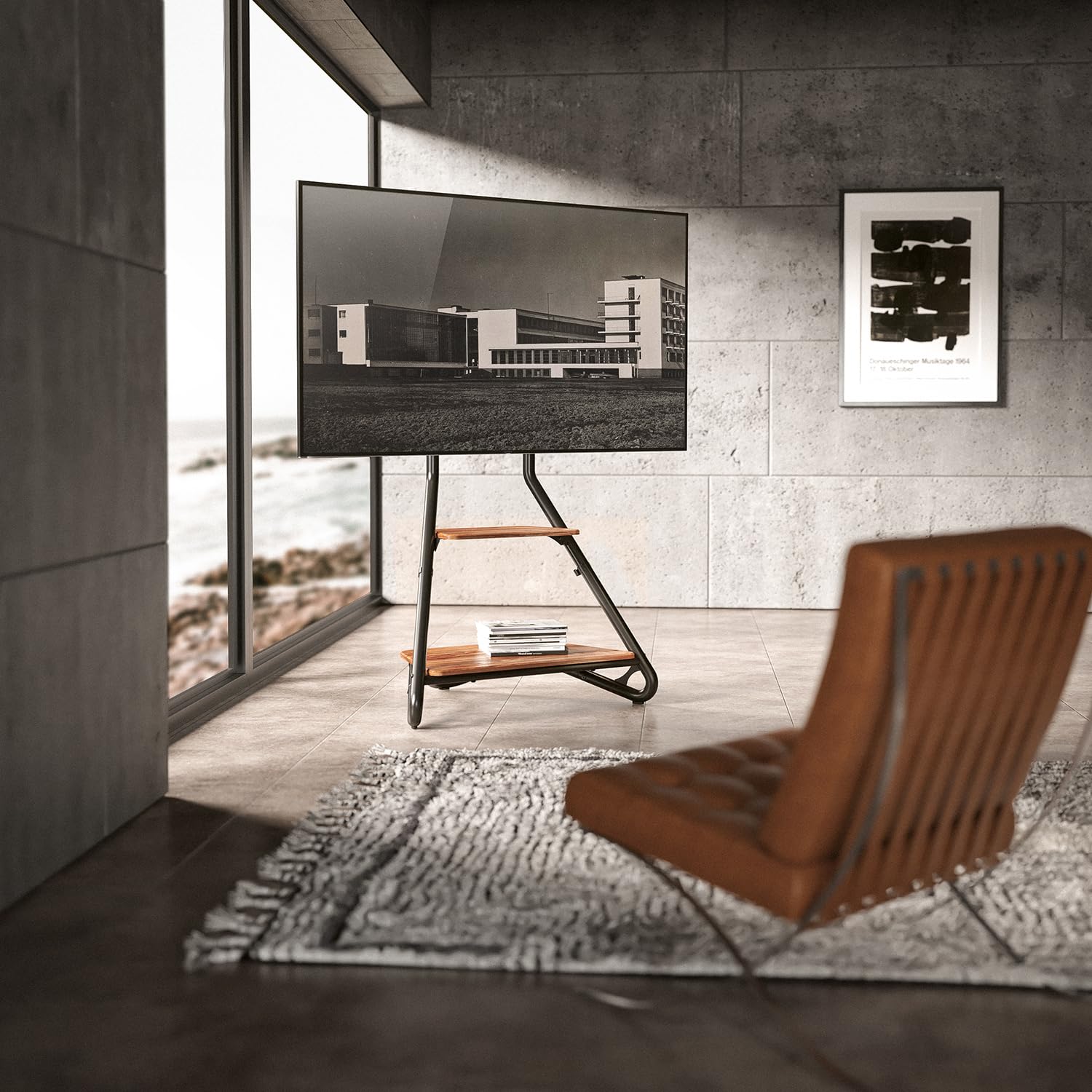 Maclean Brackets MC-455 TV-Ständer Eck Bauhaus 37-75" Holz
