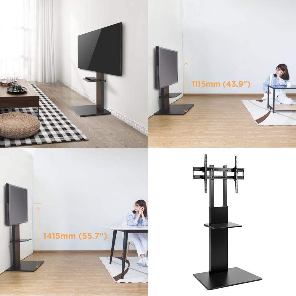Maclean MC-865 TV Bodenständer 37-70" 40kg VESA 600x400 Regal