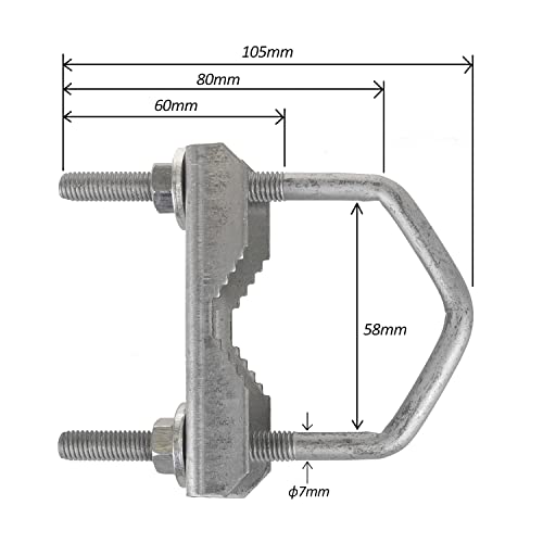 Maclean TV Systems MCTV-923 Mastschelle 58mm verzinkt