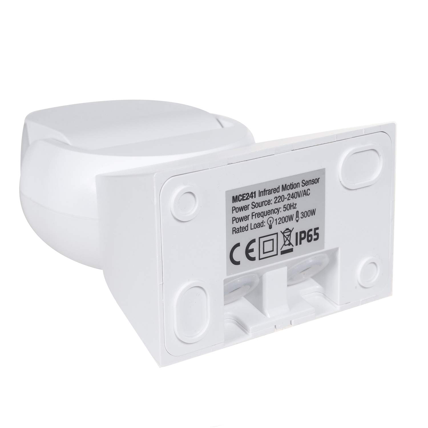 Maclean Energy MCE241 Bewegungsmelder Weiß IP65 mit Fernbedienung