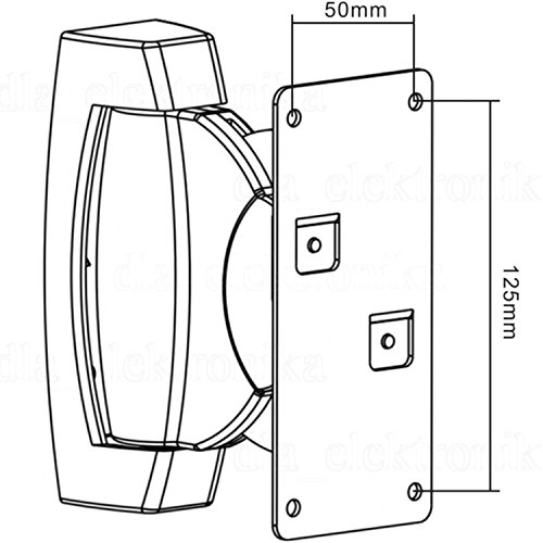 Maclean Brackets MC-535 Lautsprecherhalter schwarz 2 Stück