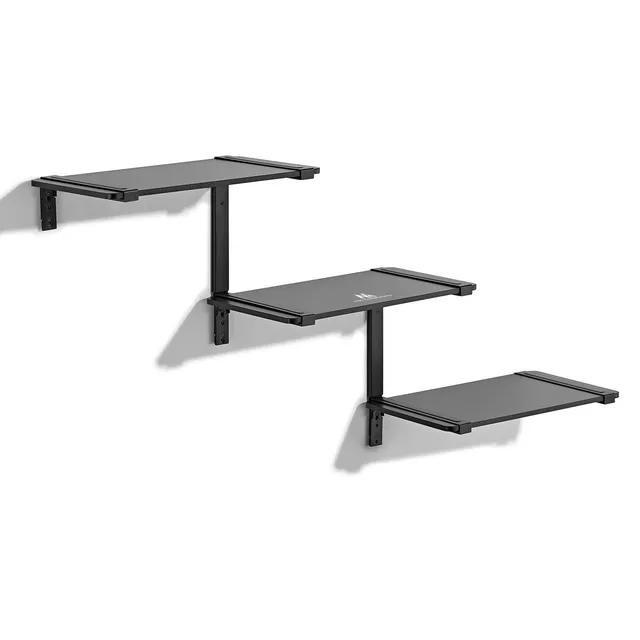 Maclean MC-974 Modulares Wandregal 3-stufig Schwarz 3x10kg