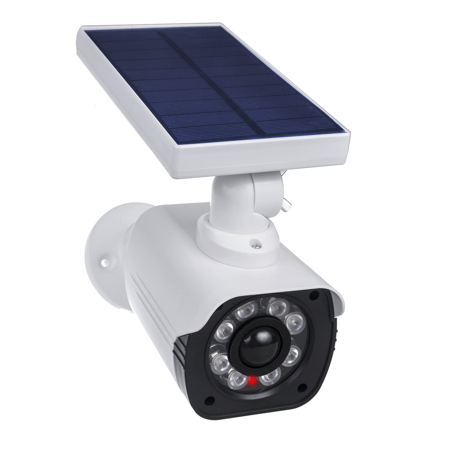 Maclean Kamera-Attrappe Solar LED IP66 PIR 800 Lumen