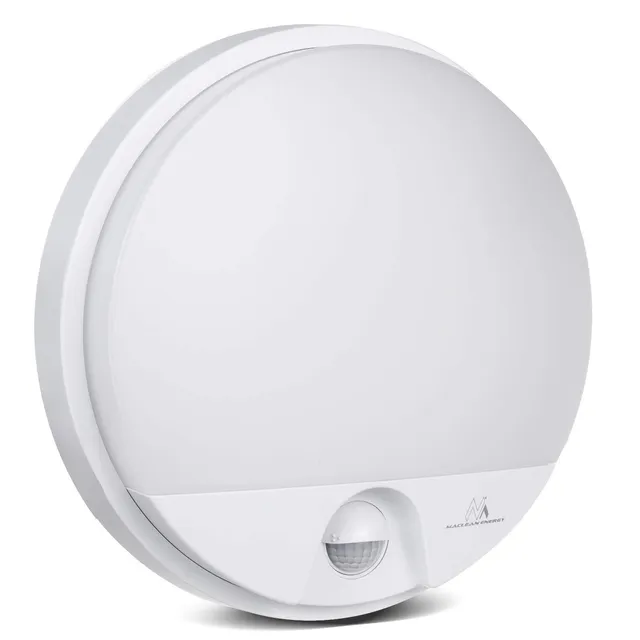Maclean Energy MCE291 LED Wandleuchte Weiß mit Bewegungsmelder IP54