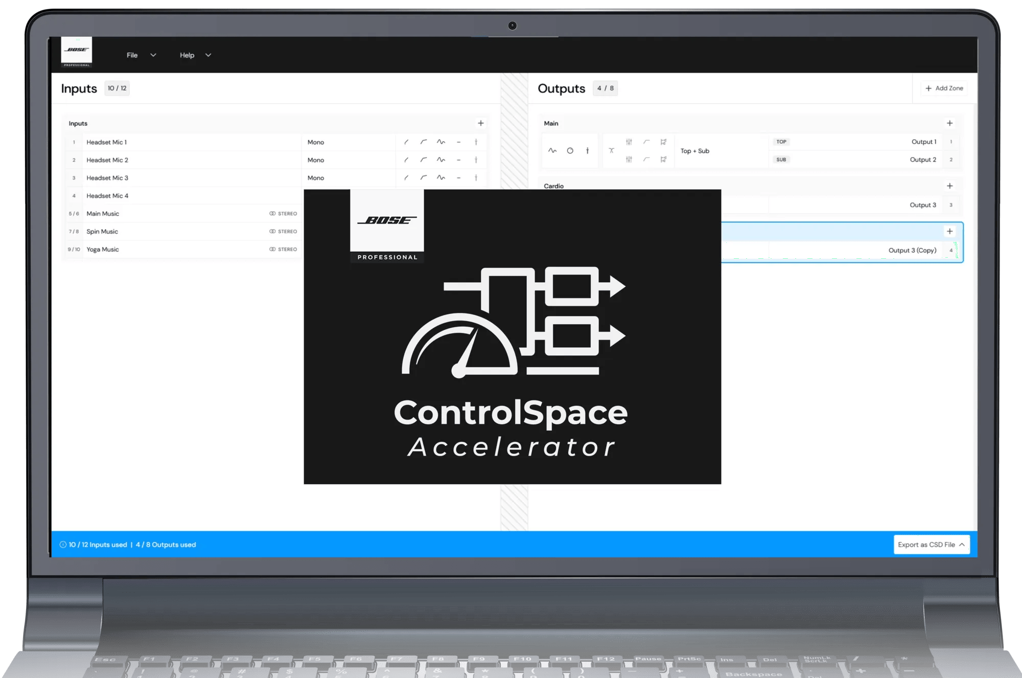 Bose Professional ControlSpace Accelerator Steuerungssoftware DSP