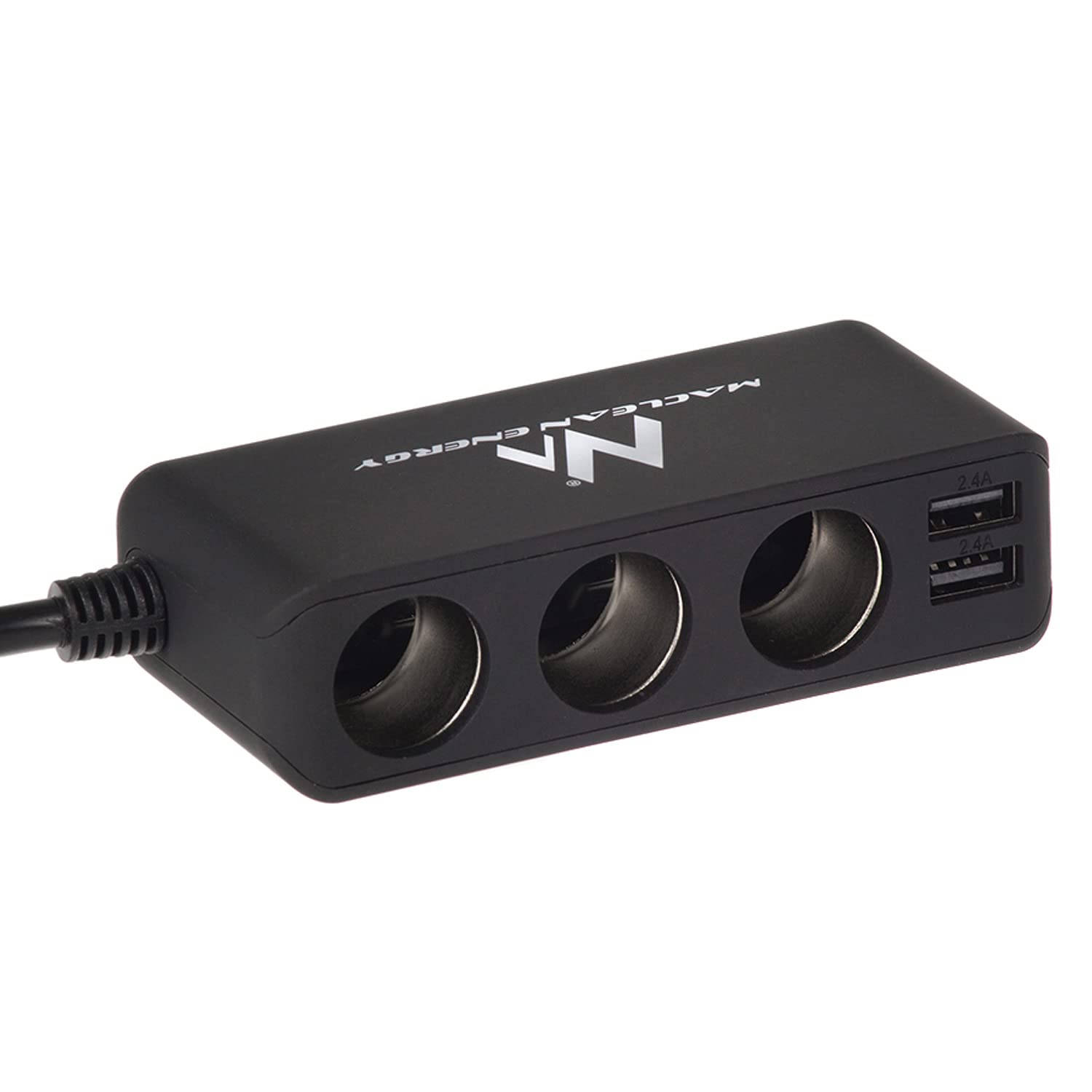Maclean MCE117 Zigarettenanzünder-Verteiler 3-fach + 4x USB Voltmeter