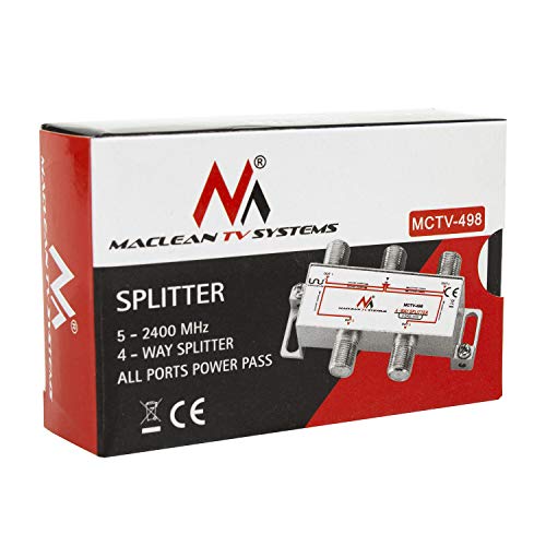 Maclean TV Systems MCTV-498 Sat-Verteiler 4-fach Unicable
